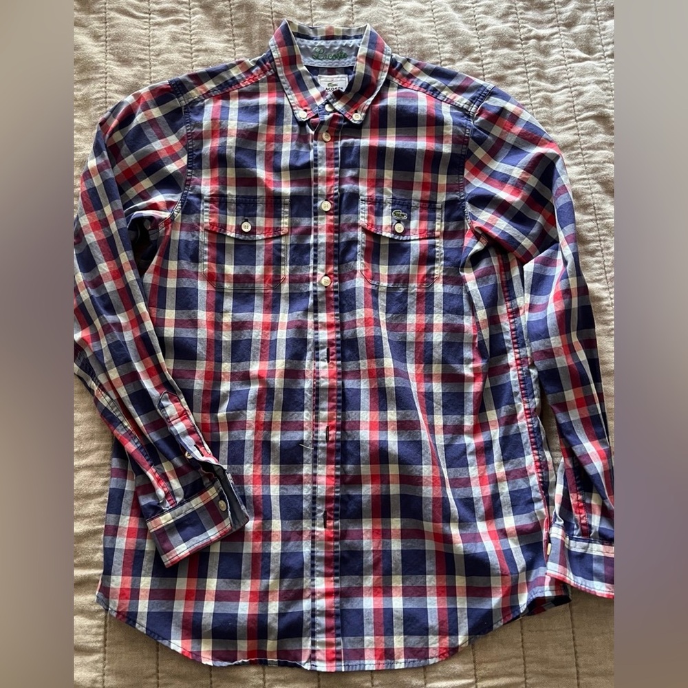 Lacoste Boys Button Down Size 12 BNWOT
